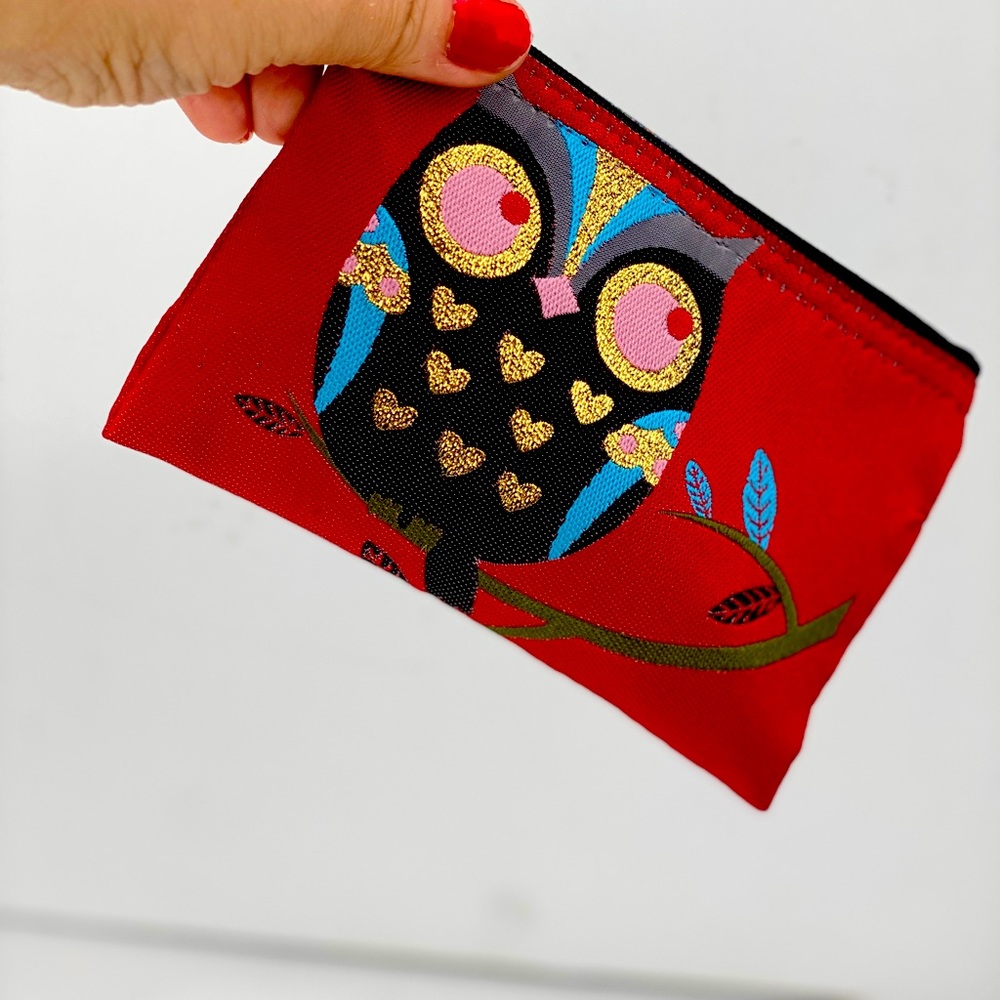 Make up bags with owl